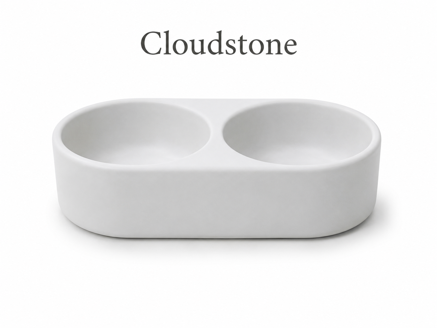 Side View - Cloudstone - Double Bowl