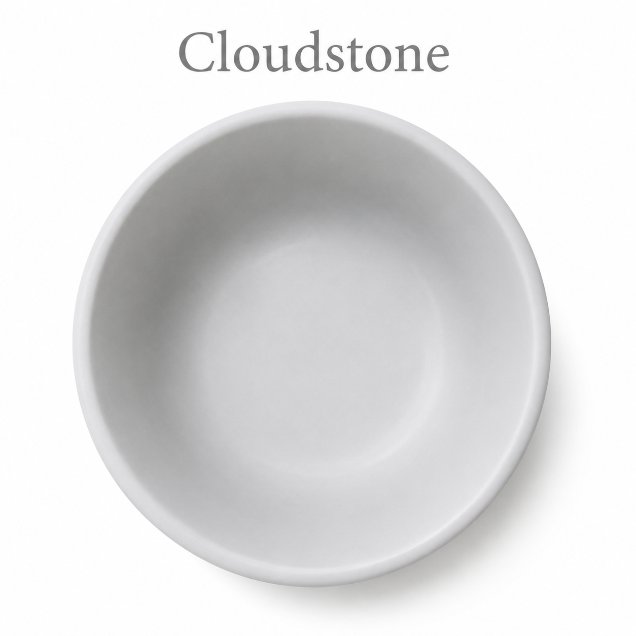 Cloudstone Large FURever Bowl — bird's-eye view