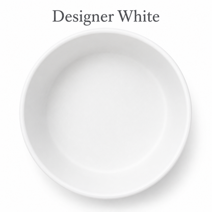 Designer White Large FURever Bowl — bird's-eye view