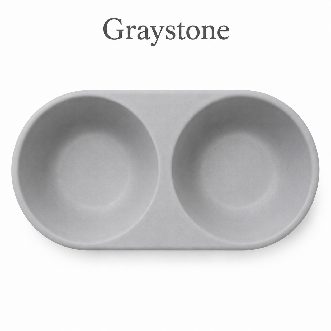 Graystone Double Bowl FURever Bowl — bird's-eye view