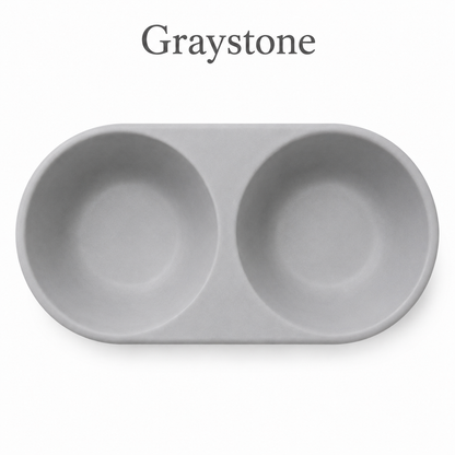 Graystone Double Bowl FURever Bowl — bird's-eye view