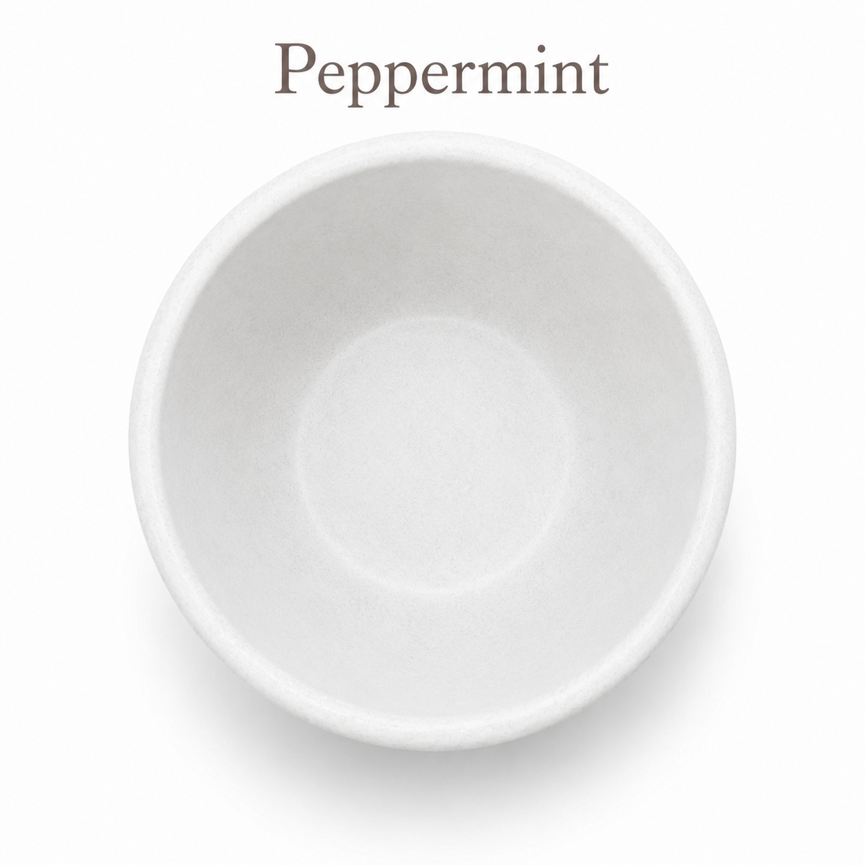 Peppermint Small FURever Bowl — bird's-eye view