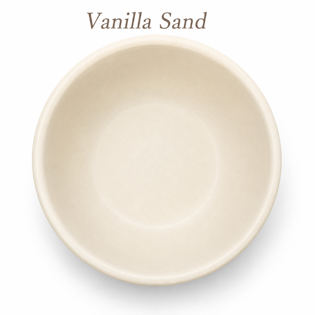 Vanilla Sand Large FURever Bowl — bird's-eye view