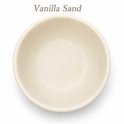 Vanilla Sand Large FURever Bowl — bird's-eye view