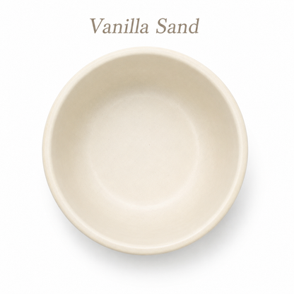 Vanilla Sand Medium FURever Bowl — bird's-eye view