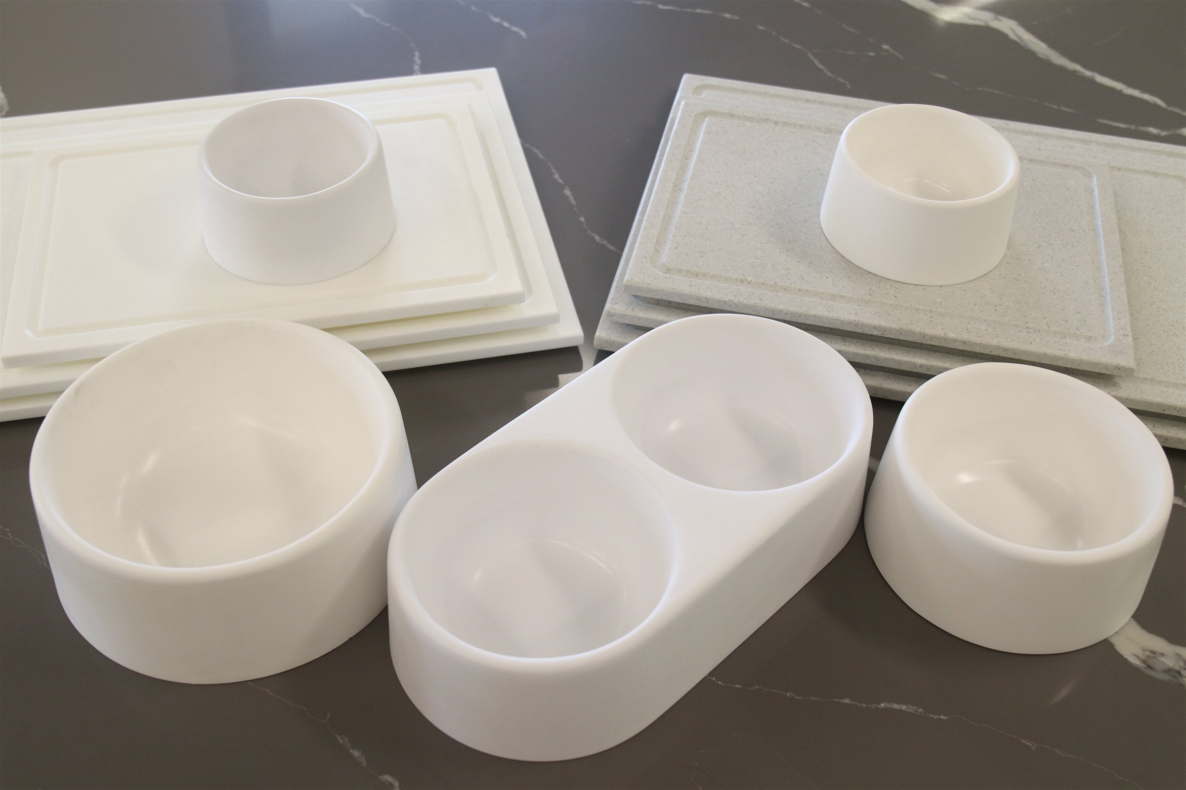DAWER Goods FURever Bowls and cutting boards together